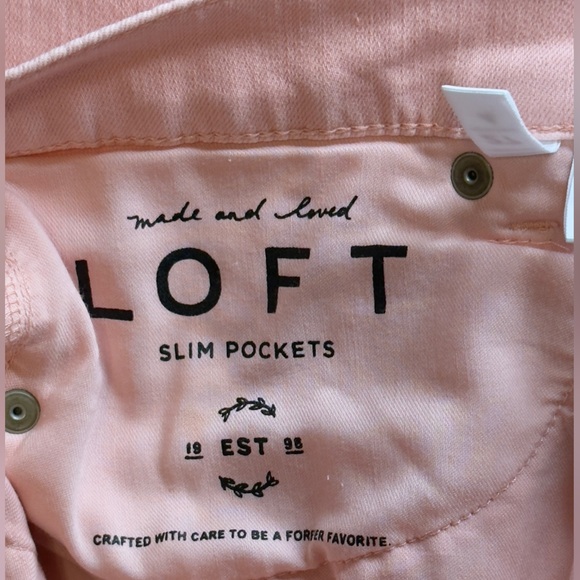 LOFT Women's Skinny Jeans in Light Pink - Picture 4 of 8